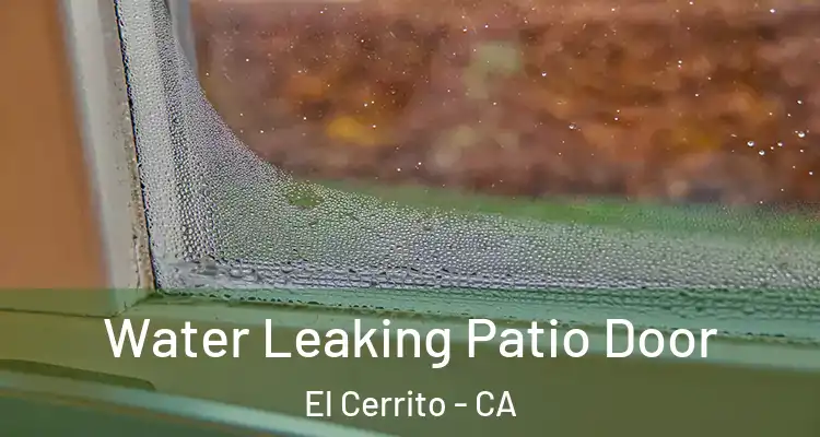  Water Leaking Patio Door El Cerrito - CA